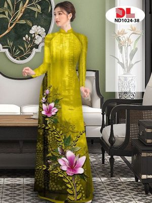 Vải Áo Dài Hoa In 3D AD ND1024 26